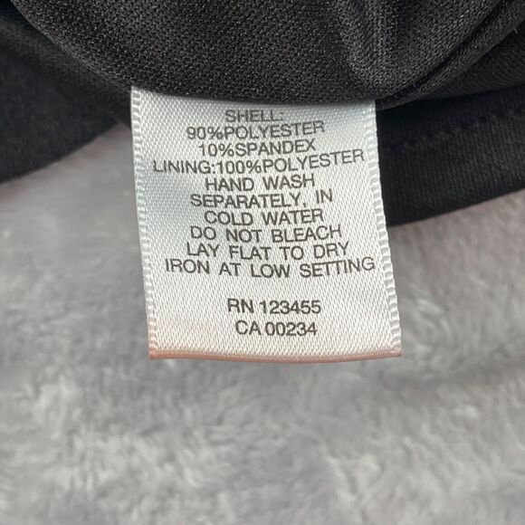 Design Lab Shorts Medium Black Faux Suede Laser Cut Scalloped Hem Lord & Taylor - Picture 14 of 16